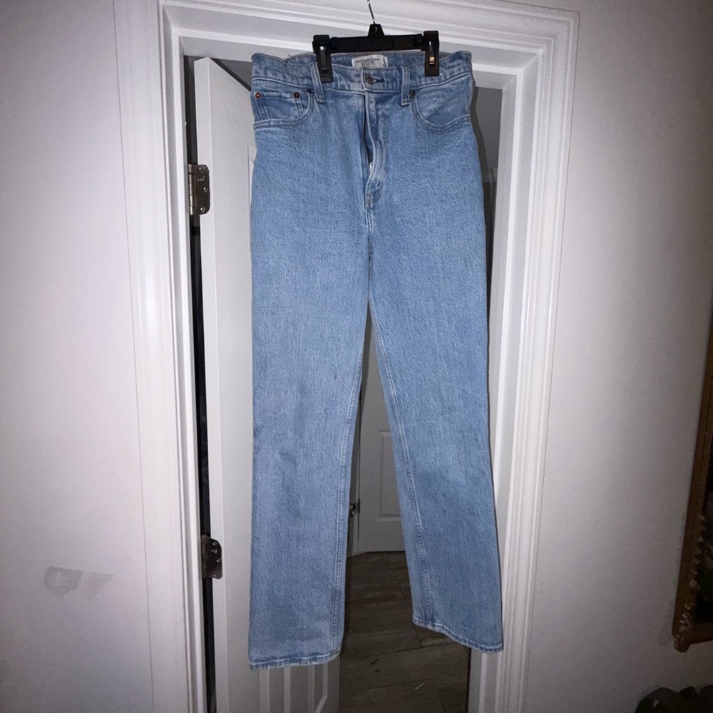 Abercrombie & Fitch Light Blue Straight Leg Jeans